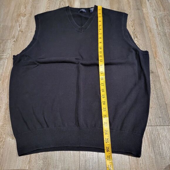IZOD 100% Cotton V Neck Sweater Vest Shirt Men's Size Large - Picture 6 of 6